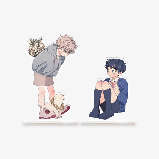 Official 'A Tree Without Roots' Webtoon Character Acrylic Stand Figure