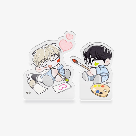 Official Checkmate Acrylic Block Standee Featuring Beloved Webtoon Characters