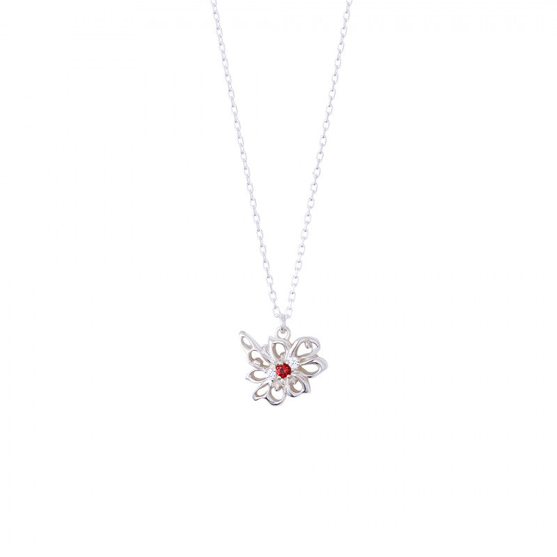 Hikaru 'The Summer the Light Died' Sterling Silver Drip Motif Pendant Necklace
