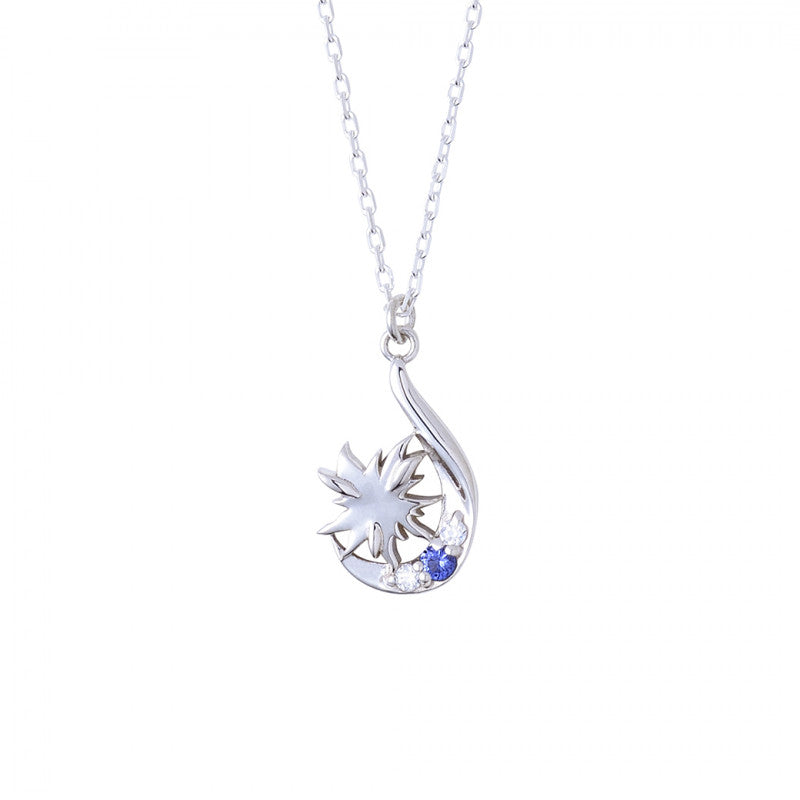 The Summer Light Died Yoshiki Tsujinaka Sterling Silver Necklace with Sparkling Gemstones