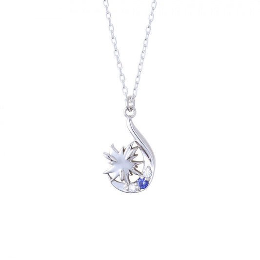 The Summer Light Died Yoshiki Tsujinaka Sterling Silver Necklace with Sparkling Gemstones