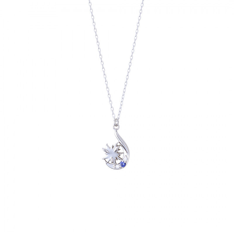 The Summer Light Died Yoshiki Tsujinaka Sterling Silver Necklace with Sparkling Gemstones
