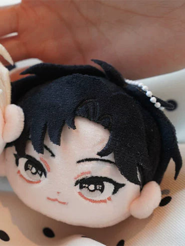 Pre-sale Liting Korean comic rose and champagne badge stand small card plush dumpling doll