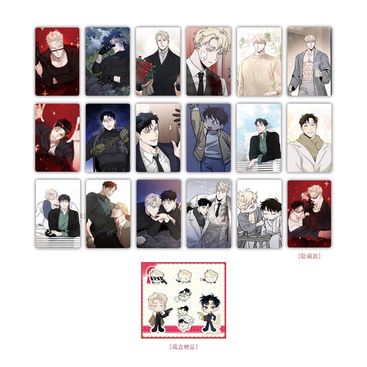 Pre-sale Liting Korean comic rose and champagne badge stand small card plush dumpling doll
