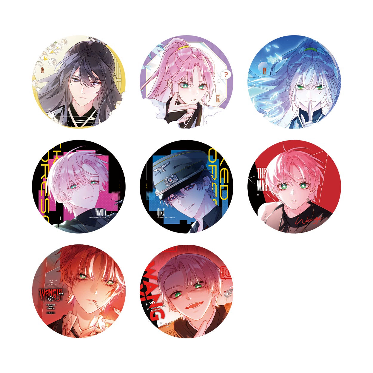 Pre-sale Li Ting The villain wants to rescue the sweet moment badge photo card blind draw Qin limit Wang Yi