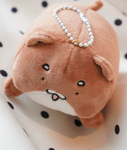 Pre-sale Liting Korean comic rose and champagne badge stand small card plush dumpling doll