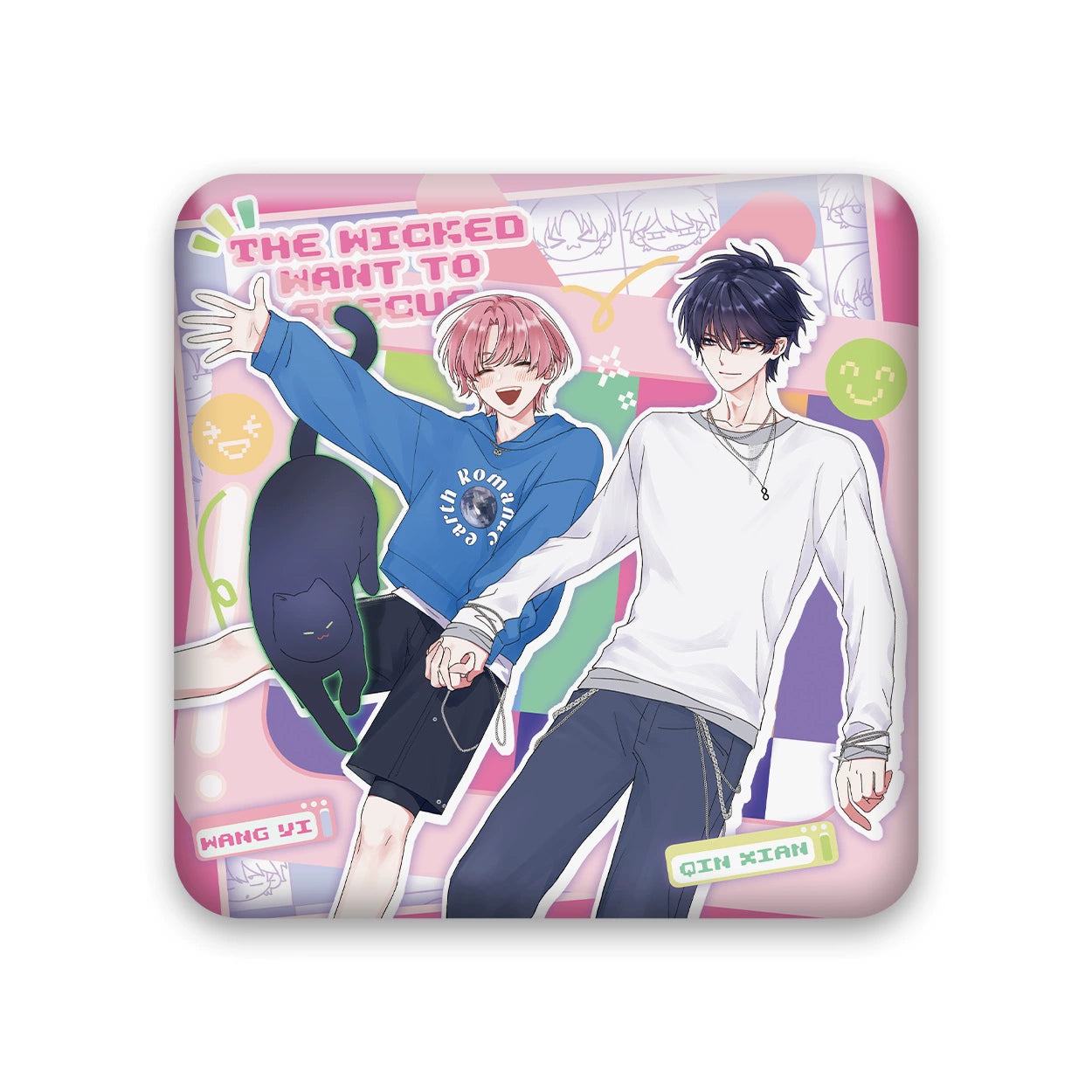 Pre-sale Li Ting The villain wants to rescue the sweet moment badge photo card blind draw Qin limit Wang Yi