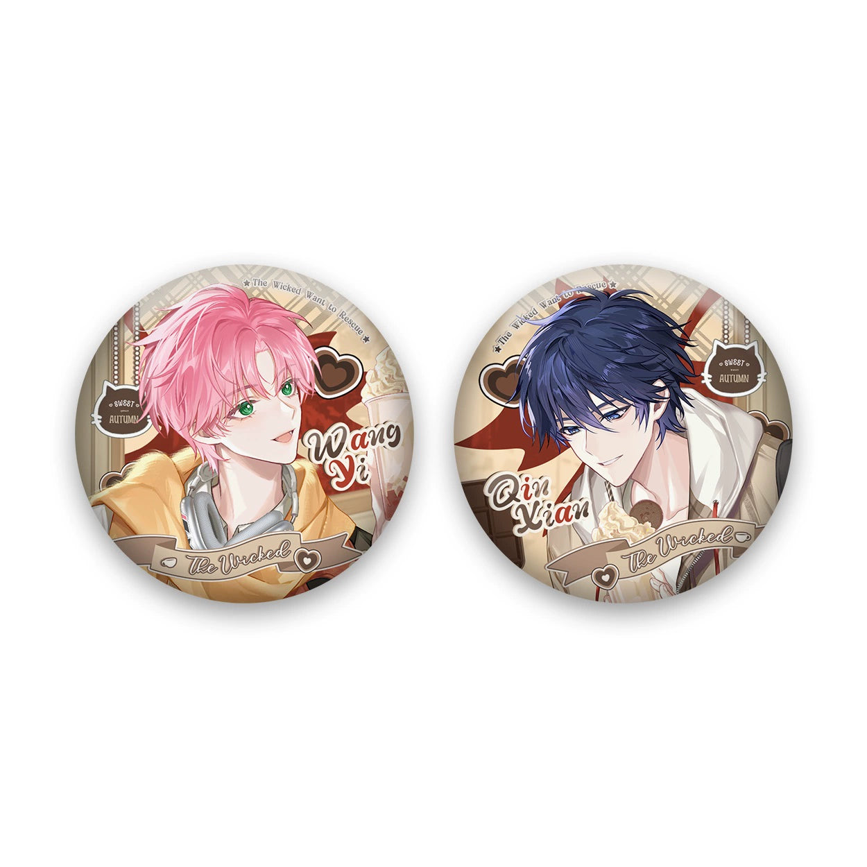 Pre-sale Li Ting The villain wants to rescue the sweet moment badge photo card blind draw Qin limit Wang Yi