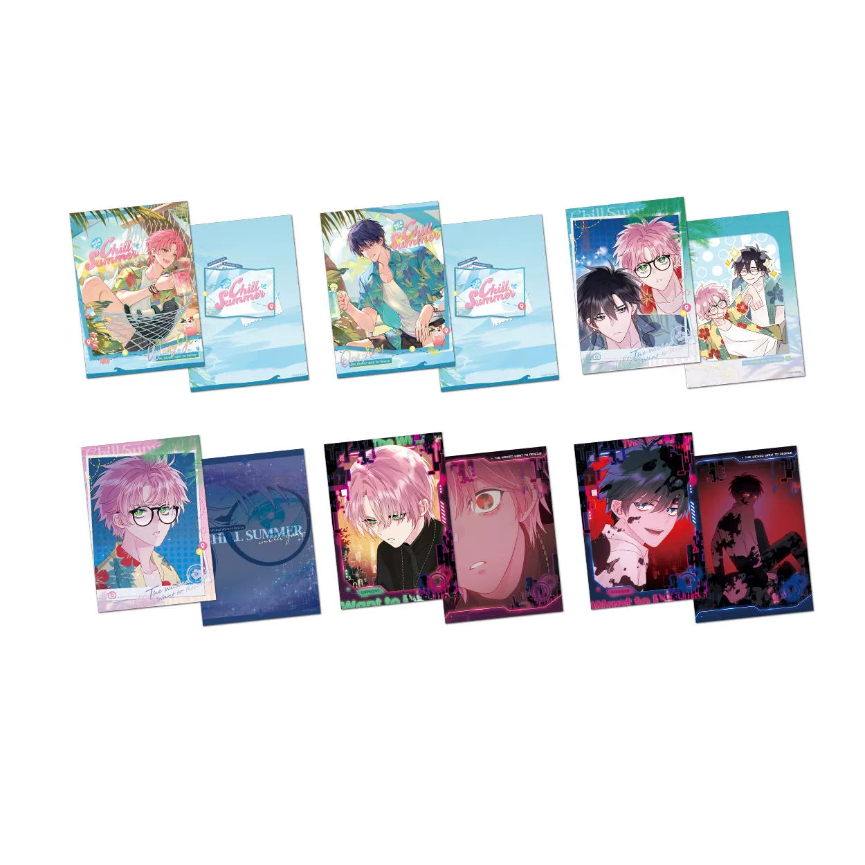 The spot Li Ting villain wants to rescue the Bingqin Summer ALL IN Set Badge Photo Card Pendant