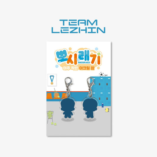 Collectible TEAM LEZHIN Mini BBOSIRAEGI Acrylic Charm Keychain - Official Webtoon Merchandise