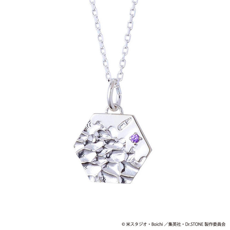 Dr.STONE Asagiri Gen Silver Necklace - Anime Inspired Revival Fluid Design