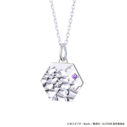 Dr.STONE Asagiri Gen Silver Necklace - Anime Inspired Revival Fluid Design