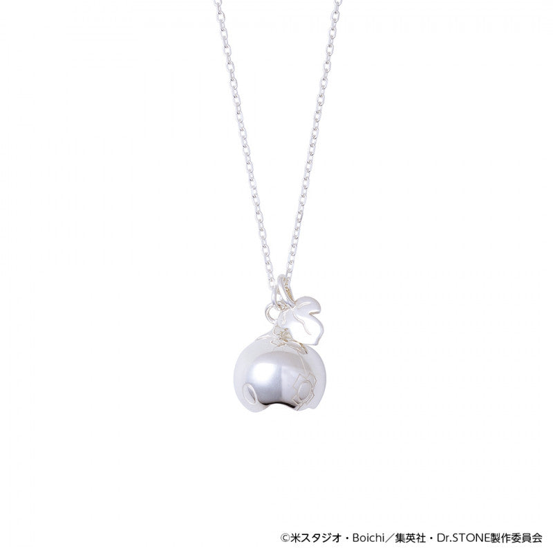 Dr.STONE Suika Mask Silver Necklace - Anime Jewelry, Adjustable Chain, Collectible Gift