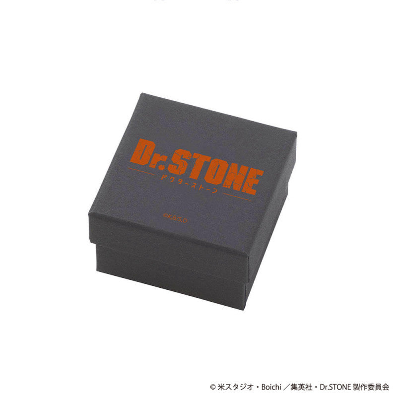 Dr.STONE Ryusui Nanami Silver Ring: Petrification Liquid Texture, Cubic Zirconia