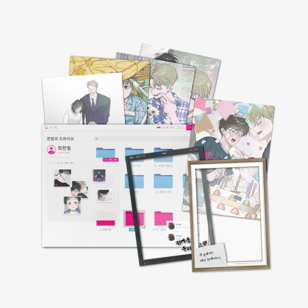 Pond Where Flowers Fall Family Photo Folder Package Official Webtoon Merch