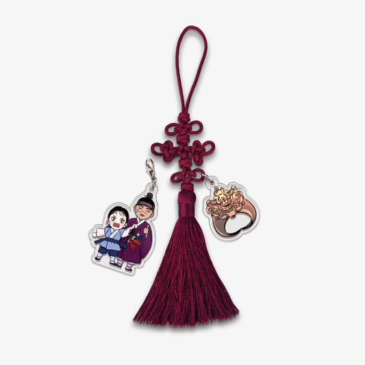 Official Steel Under Silk Norigae Keyring - Elegant Korean Webtoon Accessory