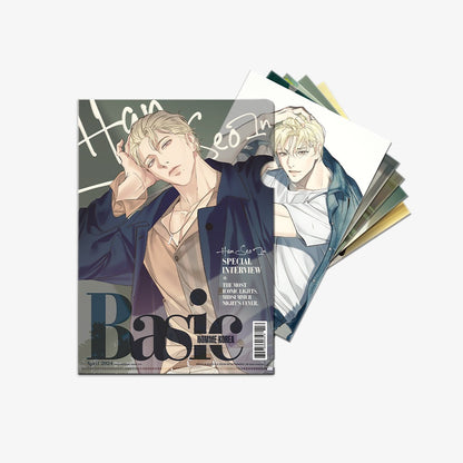 Official Backlight Han Seo-In Pictorial Scrap File & Postcard Set Korean Collectible
