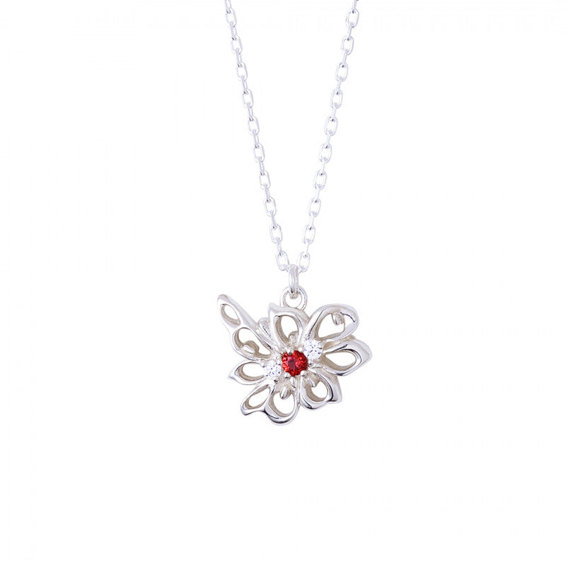 Hikaru 'The Summer the Light Died' Sterling Silver Drip Motif Pendant Necklace
