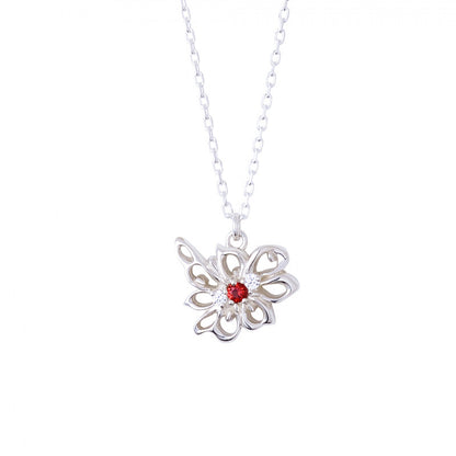 Hikaru 'The Summer the Light Died' Sterling Silver Drip Motif Pendant Necklace