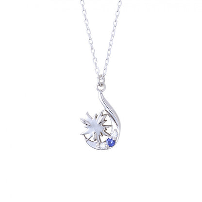 The Summer Light Died Yoshiki Tsujinaka Sterling Silver Necklace with Sparkling Gemstones