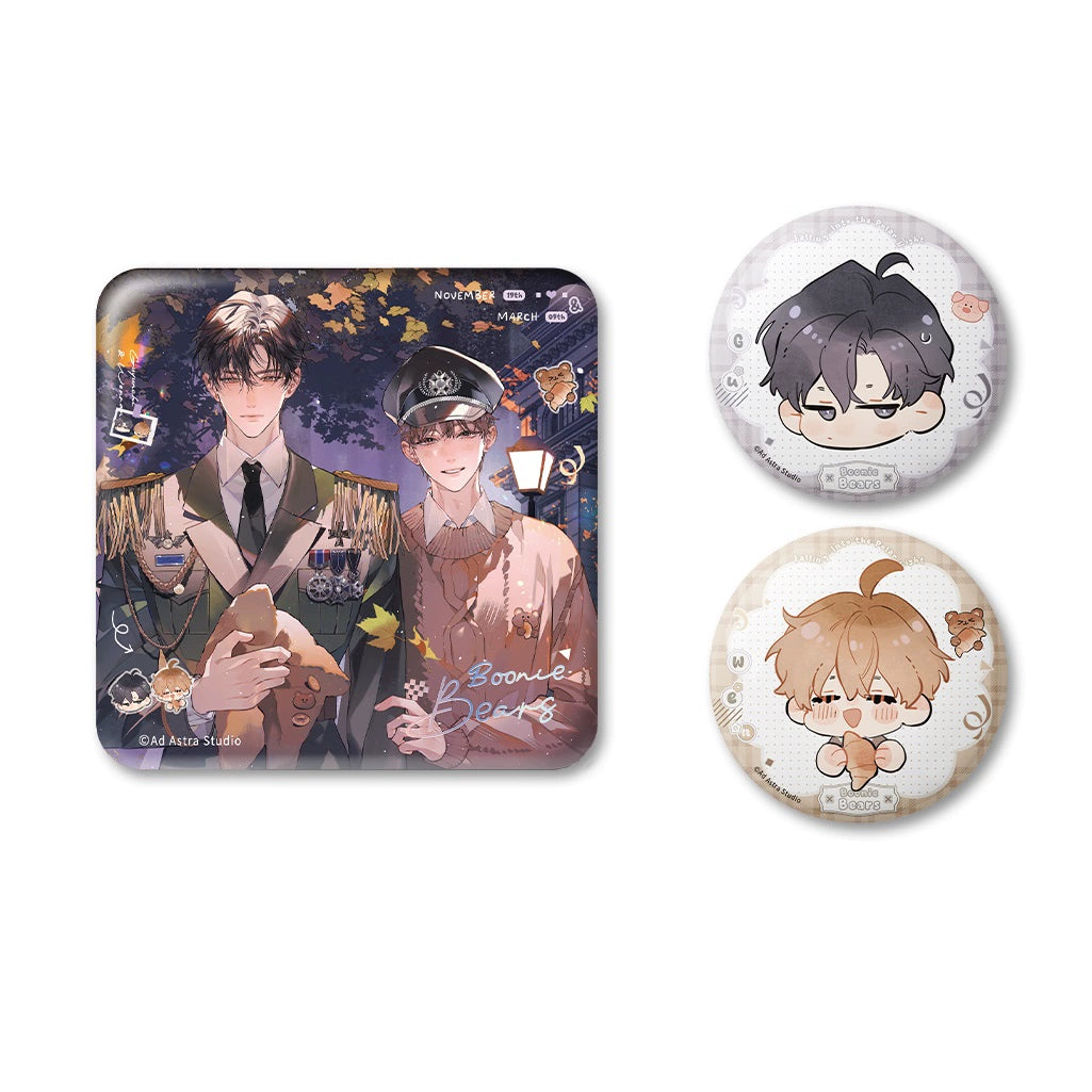 Pre-sale Li Ting Prisoned in the Eternal Night Time Prologue ALL IN Badge Colored Paper Refrigerator Magnet Gu Yunchi is warm
