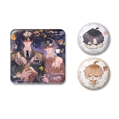 Pre-sale Li Ting Prisoned in the Eternal Night Time Prologue ALL IN Badge Colored Paper Refrigerator Magnet Gu Yunchi is warm