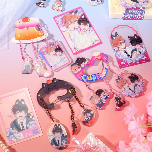 Haraya anime genuine authorized lying puppy will be eaten - apple pudding series keychain blind box