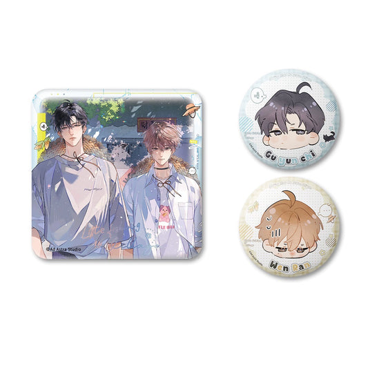 Pre-sale Li Ting Prisoned in the Eternal Night Time Prologue ALL IN Badge Colored Paper Refrigerator Magnet Gu Yunchi is warm