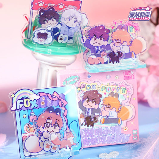 Haraya anime genuine lying puppy will be eaten love small theater series refrigerator magnet blind box peripherals