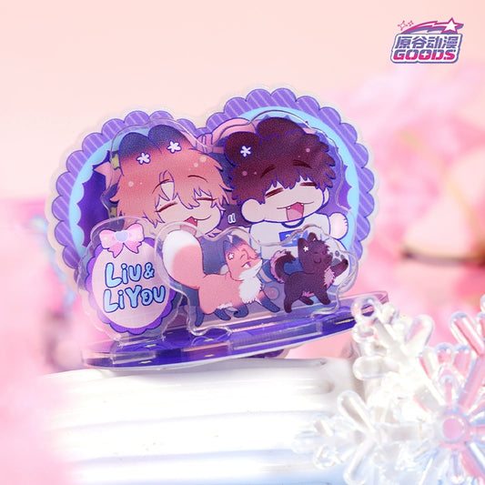 Haraya anime genuine lying puppy will be eaten love small theater series refrigerator magnet blind box peripherals