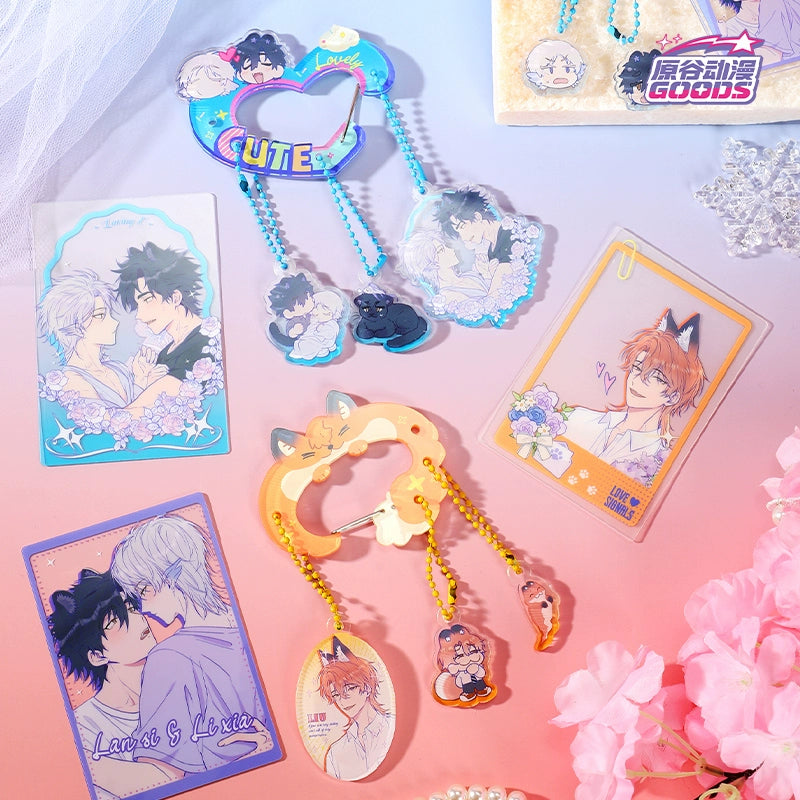 Haraya anime genuine authorized lying puppy will be eaten - apple pudding series keychain blind box