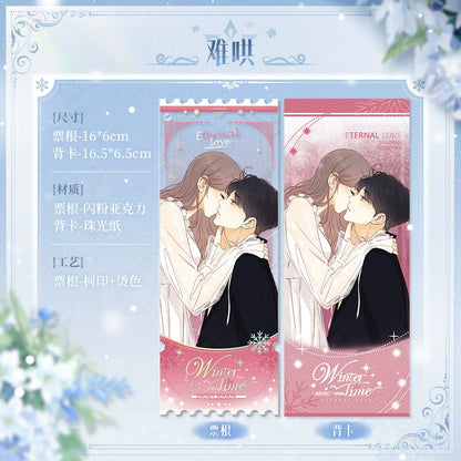 [Limited] winter limited acrylic ticket stub quick look comic official genuine peripherals