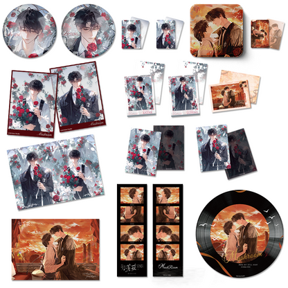 Izumi anime small mushroom peripherals Juliet series badges Polaroid colored paper card bar sunset