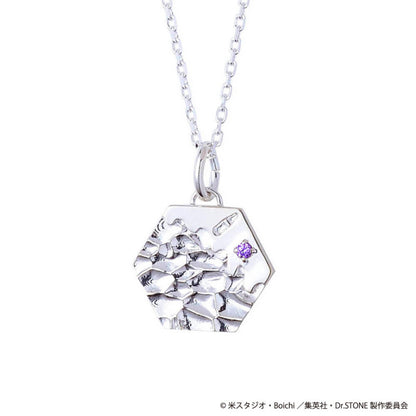 Dr.STONE Asagiri Gen Silver Necklace - Anime Inspired Revival Fluid Design