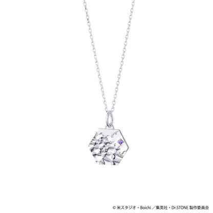 Dr.STONE Asagiri Gen Silver Necklace - Anime Inspired Revival Fluid Design